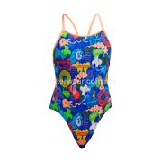 FUNKITA Girls Diamond Back One-Piece Swimsuit - Blues Baby