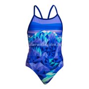 FUNKITA Girls Diamond Back One-Piece Swimsuit - Remarkables