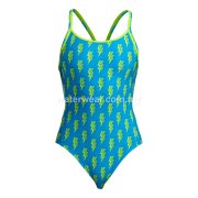 FUNKITA Girls Diamond Back One-Piece Swimsuit - Bolted